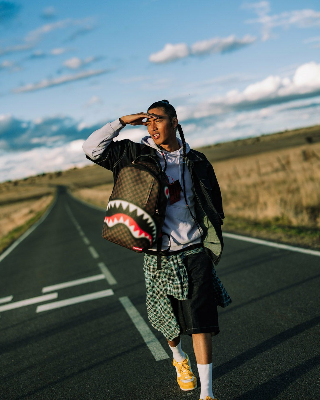 SHARKS IN PARIS BLUR EFFECT BACKPACK | Sprayground Discounted