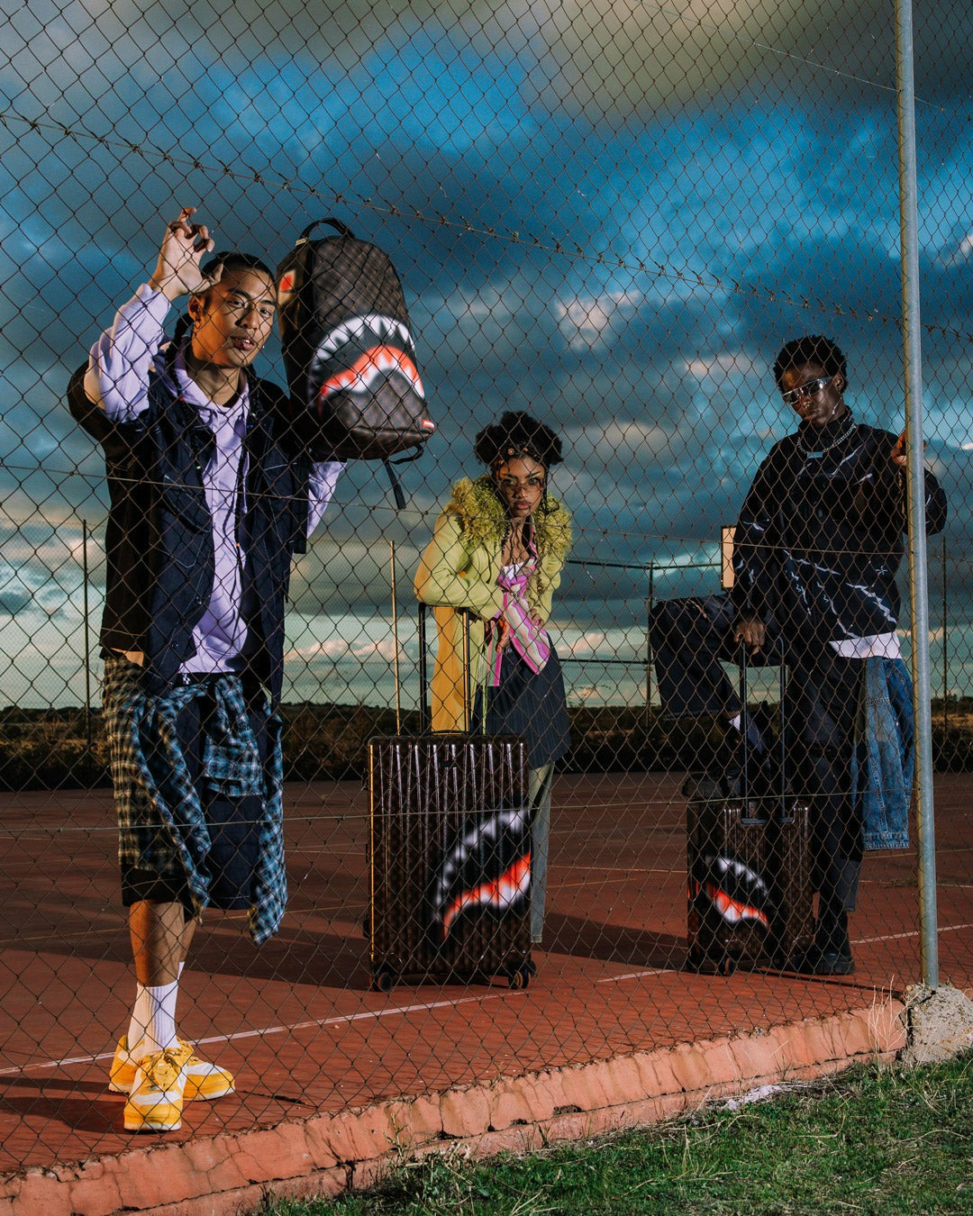 SHARKS IN PARIS BLUR EFFECT BACKPACK | Sprayground Discounted