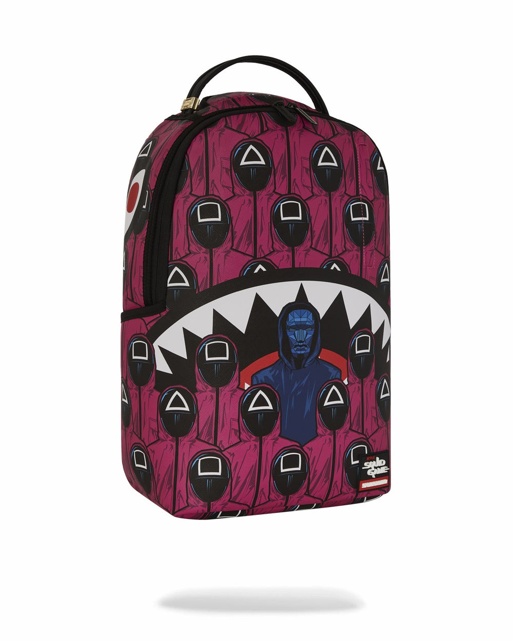 SQUID GAME COLLAB FRONT MAN & PINK GUARD SHARKS BACKPACK | Sprayground On Sale