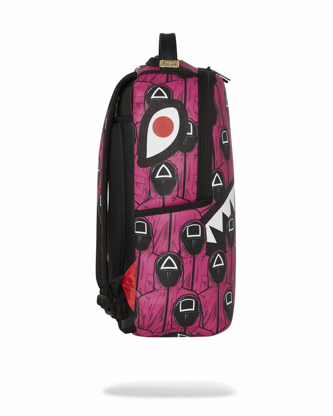 SQUID GAME COLLAB FRONT MAN & PINK GUARD SHARKS BACKPACK | Sprayground On Sale