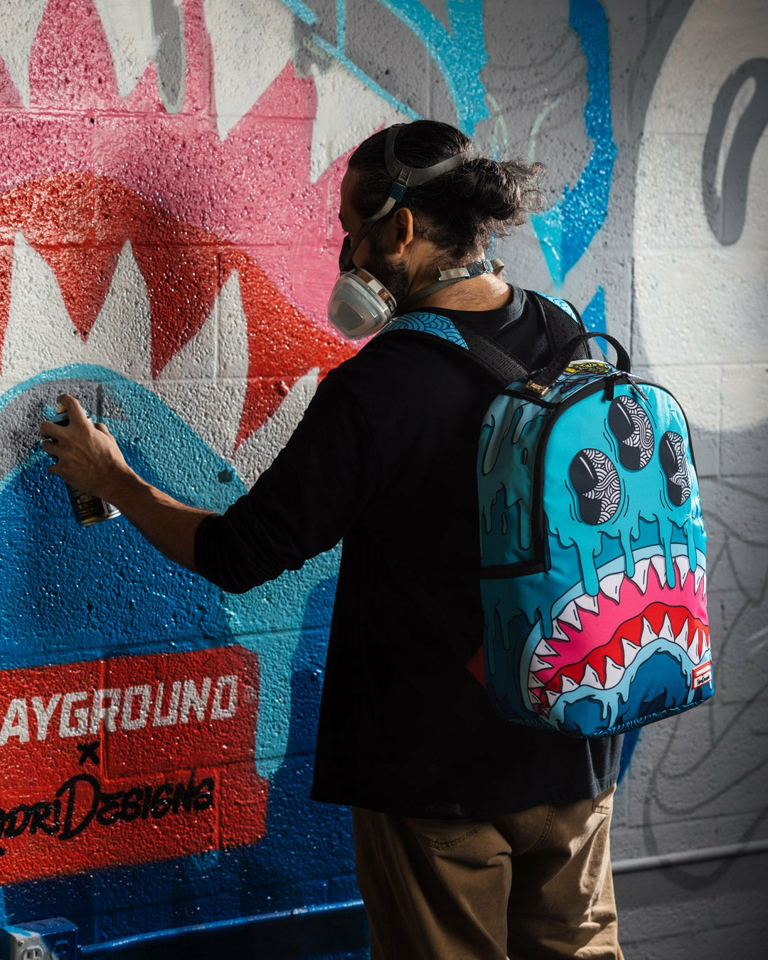 JORGE RODRIGUEZ THE ARTIST COLLAB DRIPS SHARKS BACKPACK | Sprayground Bargain