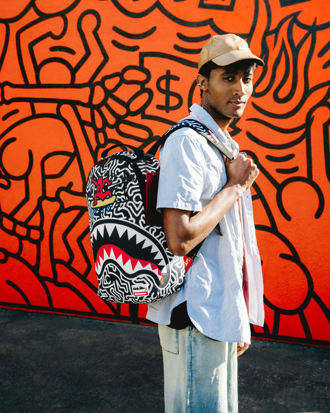 KEITH HARING SKATER SHARK DLXSR BACKPACK | Sprayground Discounted