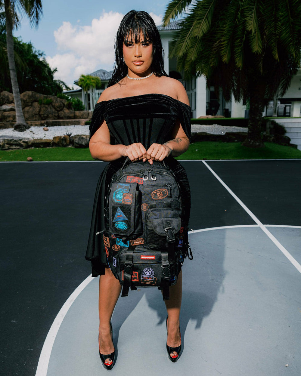 JAMES FIRST CLASS I GOT THESE STAMPS BACKPACK | Sprayground Bargain