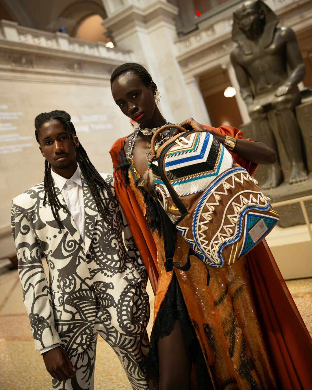 THE MET KUBA KINGDOM HEADDRESS BACKPACK | Sprayground Exclusive Deal