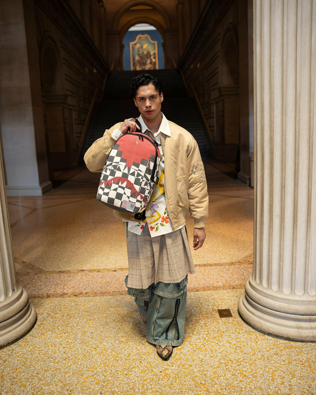 THE MET INCA CHECKERBOARD BACKPACK | Sprayground Hot Deal